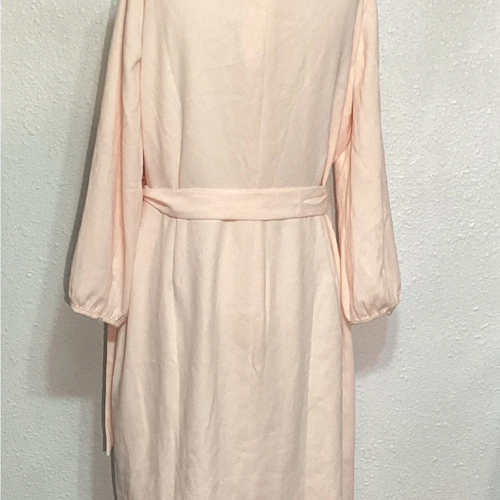 J. Crew Blush Pink 365 Classic Wrap Dress size 16